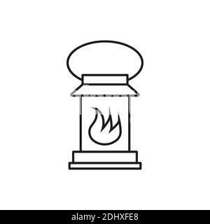 lantern icon element of camping icon for mobile concept and web apps. Thin line lantern icon can be used for web and mobile. Premium icon on white bac Stock Vector
