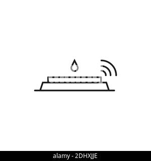 water sensor icon element of plumbing icon for mobile concept and web apps. Thin line water sensor icon can be used for web and mobile. Premium icon Stock Vector