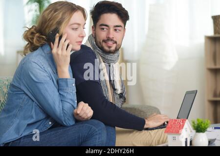 two software developers working on a new project Stock Photo