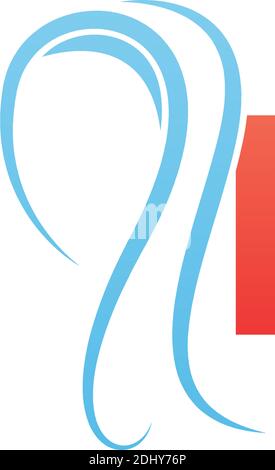 Letter L icon logo combined with hijab icon design template Stock Letter L icon logo combined with hijab icon design template Stock