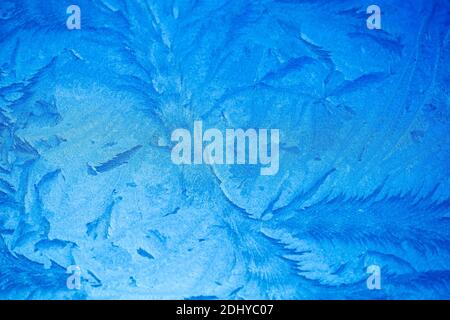 Ice frost on a window Stock Photo