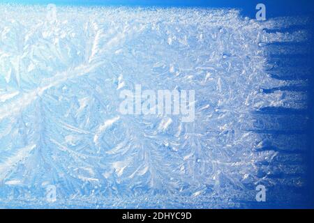 Ice frost on a window Stock Photo
