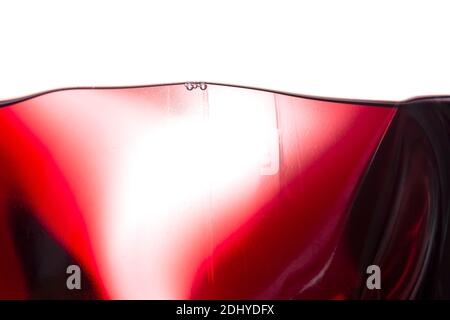 Red wine in a bottle close up Stock Photo