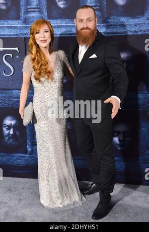 Gry MolvÊr Hivju, Kristofer Hivju attend the 26th Annual Screen Actors
