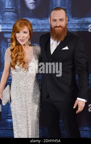 Gry MolvÊr Hivju, Kristofer Hivju attend the 26th Annual Screen Actors