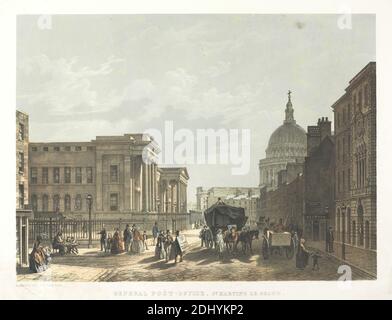 General Post Office, St. Martin's Le Grand, London, England, 19th ...