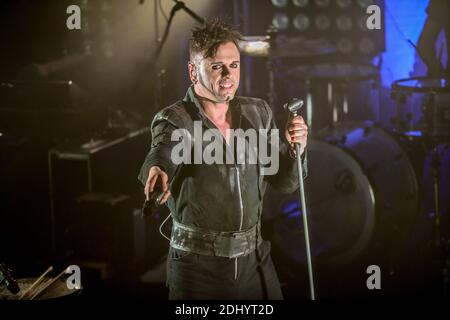 German rock-metal band Oomph performing live on stage at Ninkasi KAO in Lyon, France on April 19th, 2016. Photo Julien Reynaud/APS-Medias/ABACAPRESS.COM Stock Photo