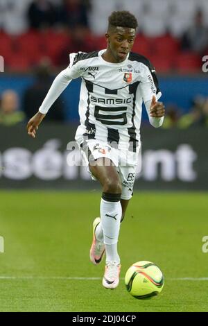 Rennes's top new talent Ousmane Dembele during the French First League ...