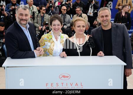 Cristi Puiu, Anca Puiu, Dana Dogaru and Mimi Branescu attending the 'Sieranevada' Photocall at the Palais Des Festivals in Cannes, France on May 12, 2016, as part of the 69th Cannes Film Festival. Photo by Aurore Marechal/ABACAPRESS.COM Stock Photo