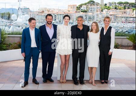 Director Jodie Foster, George Clooney, Julia Roberts, Dominic West, Caitriona Balfe and Jack O'Connell at a photocall for the film 'Money Monster' as part of the 69th Cannes International Film Festival, at the Palais des Festivals in Cannes, southern France on May 12, 2016. Photo by Nicolas Genin/ABACAPRESS.COM Stock Photo
