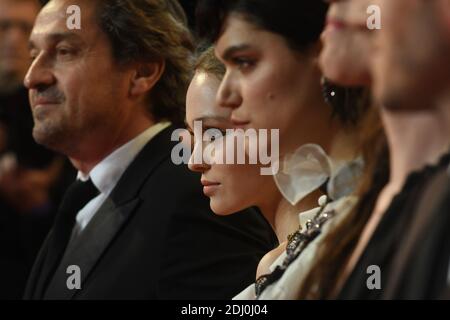 French American actress Lily-Rose Depp (center) arrives for the screening of 'I, Daniel Blake' as part of 69th Cannes Film Festival, in Cannes, France on May 13, 2016. Photo Ammar Abd Rabbo/ABACAPRESS.COM Stock Photo