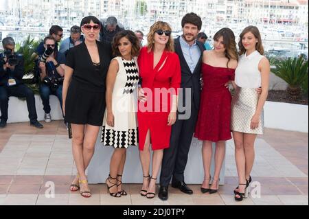 Daniel Grao, Inma Cuesta, Emma Suarez, Rossy de Palma, Adriana Ugarte and Michelle Jenner at a photocall for the film 'Julieta' as part of the 69th Cannes International Film Festival, at the Palais des Festivals in Cannes, southern France on May 17, 2016. Photo by Nicolas Genin/ABACAPRESS.COM Stock Photo