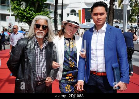 Actors Wan Hanafi Su, Mastura Ahmad and Firdaus Rahman attending the 'Ma'Rosa' screening at the Palais Des Festivals in Cannes, France on May 18, 2016, as part of the 69th Cannes Film Festival. Photo by Aurore Marechal/ABACAPRESS.COM Stock Photo