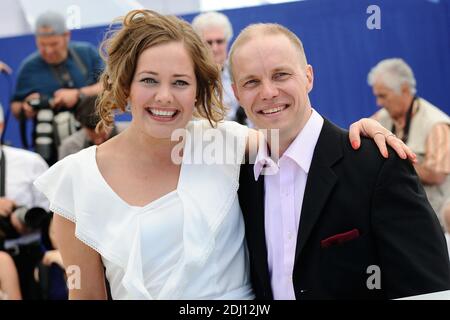 Oona Airola and Juho Kuosmanen attending the 'The Happiest Day in the Life of Olli Maki' Photocall at the Palais Des Festivals in Cannes, France on May 19, 2016, as part of the 69th Cannes Film Festival. Photo by Aurore Marechal/ABACAPRESS.COM Stock Photo