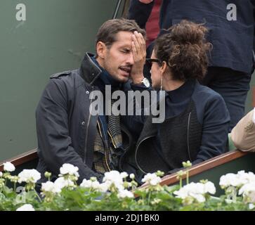 Barbara Cabrita and her boyfriend in the VIP Tribune during French