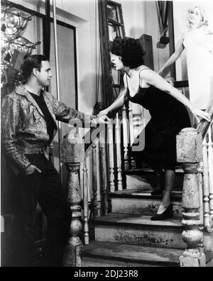 1959 , USA : The italian movie actress ANNA  MAGNANI with MARLON BRANDO in THE FUGITIVE KIND ( 1959 -  Pelle di serpente )  by Sidney Lumet , from a play by Tennessee Williams - CINEMA - FILM - attrice ------- Archivio GBB Stock Photo