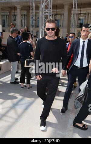 David Beckham attending Louis Vuitton Homme Spring-Summer 2014