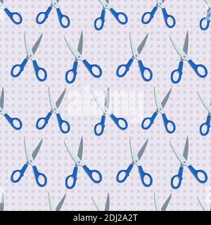 scissors tools seamless pattern vector illustration Stock Vector