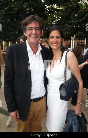 Luc Ferry and his wife Marie-Caroline Becq Fouquieres attending the opening of the 32st Annual Fete des Tuileries in Paris, France on June 24, 2015. Photo by Jerome Domine/ABACAPRESS.COM Stock Photo