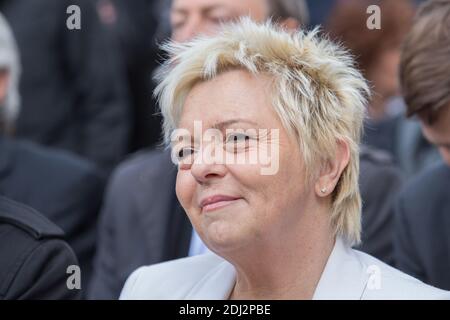 CATHERINE SALVADOR - Inauguration de la place Henri Salvado face à l'Olympia. Photo by Nasser Berzane/ABACAPRESS.COM Stock Photo