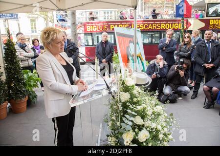 CATHERINE SALVADOR - Inauguration de la place Henri Salvado face à l'Olympia. Photo by Nasser Berzane/ABACAPRESS.COM Stock Photo