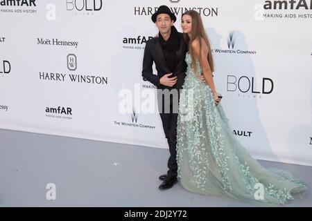 Lara Lieto & Adrien Brody - SOIREE 'AMFAR', 69EME FESTIVAL DE CANNES, 19/05/2016 Photo by Nasser Berzane/ABACAPRESS.COM Stock Photo
