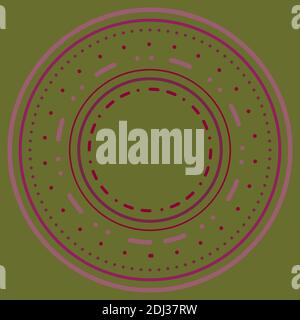 An abstract concentric circle shape background image. Stock Vector
