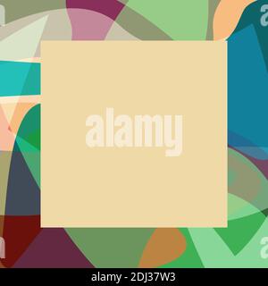 An abstract multicolored border background image. Stock Vector