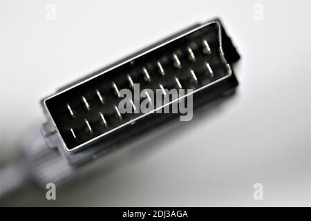 computer cable on white background Stock Photo