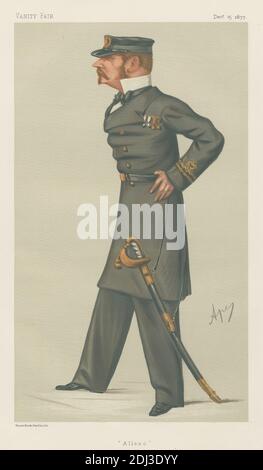 Vanity Fair: Military and Navy; 'Alleno', Sir Allen Young, December 15, 1877, Carlo Pellegrini, 1839–1889, Italian, 1877, Chromolithograph Stock Photo