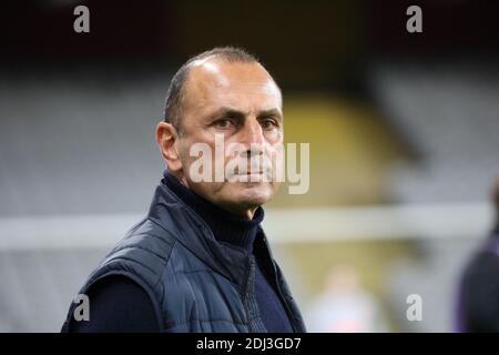 Coach Montpellier Michel Der Zakarian during the French championship Ligue 1 football match between RC Lens and Montpellier HSC on December 12, 2020 at Bollaert-Delelis stadium in Lens, France - Photo Laurent Sanson / LS Medianord / DPPI / LM Stock Photo