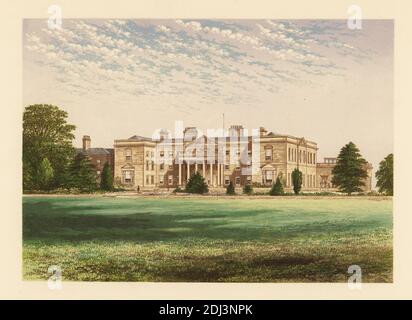 Gopsall Hall, Leicestershire, England. Georgian neo-classical country ...