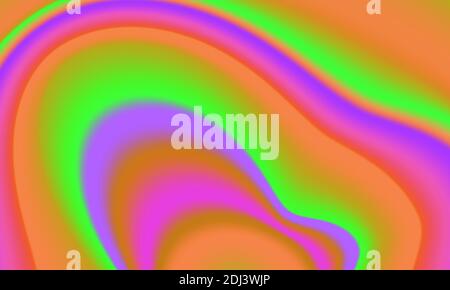 Colorful holographic wave pattern background. Rainbow multicolor holographic gradient fickle vector illustration Stock Vector