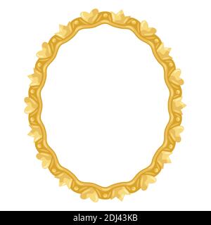 Princess frame with hearts and crowns. Stock Vector