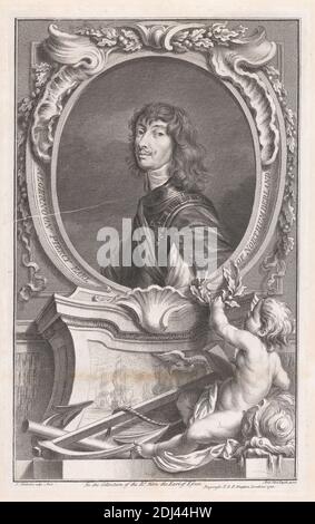 Algernon Percy, Earl of Northumberland, Jacobus Houbraken, 1698–1780, Dutch, after Sir Anthony Van Dyck, 1599–1641, Flemish, active in Britain (1620–21; 1632–34; 1635–41), 1738, Engraving, Sheet: 15 x 9 5/8in. (38.1 x 24.4cm Stock Photo