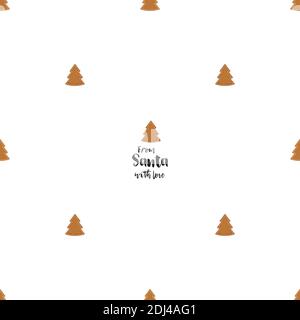 A Christmas seamless pattern with gingerbread cookies Stock Vector