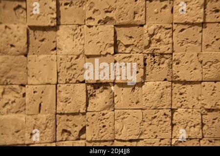 Texture cubes background. Porous cubes. Textured porous squares. Stock Photo