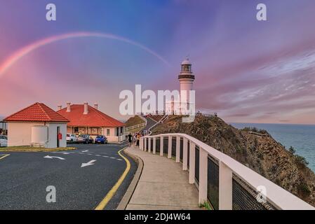 The Lighthouse at Byron Bay, New South Wales, Australia Stock Photo