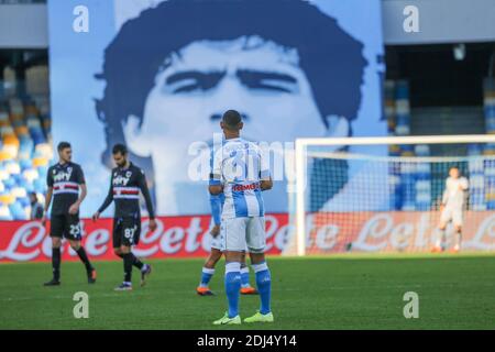 Naples, Campania, Italy. 13th Dec, 2020. During the Italian Serie A Football match SSC Napoli vs FC Sampdoria on December 13, 2020 at the Diego Armano Maradona stadium in Naples.In picture: Ghoulam Credit: Fabio Sasso/ZUMA Wire/Alamy Live News Stock Photo