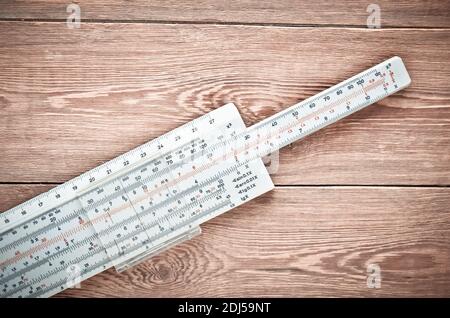 ruler with multiplication table Stock Photo - Alamy