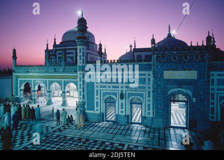 Shrine of Abdul Latif Bhittai,Sufi Music in the Indus Valley ,Sindh ,Pakistan Stock Photo