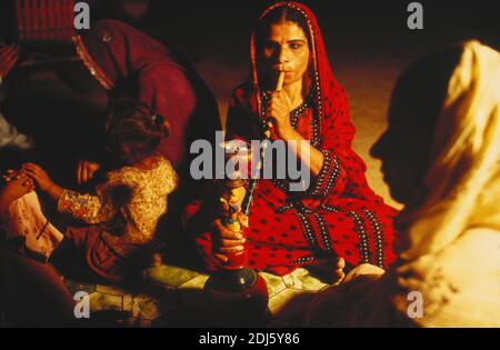 Sufi Music in the Indus Valley ,Guati rite  ceremonyBalochistan,Pakistan. Stock Photo