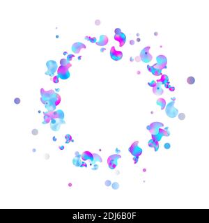 Hologram liquid plastic pattern. Modern graphic gradient amoeba in liquid style. Iridescent Futuristic Blob. Template for trendy design of poster, cov Stock Vector