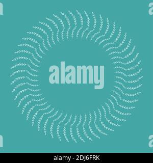 Natural vector frame. Gold leaves on white background. Template for greeting card, invitation, poster Stock Vector