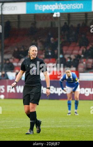 Crawley, UK. 13th Dec, 2020. Referee, Lisa Benn during the FAWSL match between Brighton and Hove Albion Women and Chelsea Women at The People's Pension Stadium, Crawley, England on 13 December 2020. Photo by Carlton Myrie/PRiME Media Images. Credit: PRiME Media Images/Alamy Live News Stock Photo