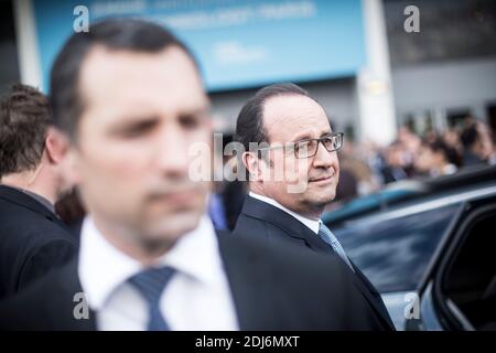 French President Francois Hollande during a visit to Viva Technology Startup Connect fair, at Porte de Versailles exhibition centre, in Paris, France on June 30, 2016. Photo by Denis Allard/Pool/ABACAPRESS.COM Stock Photo