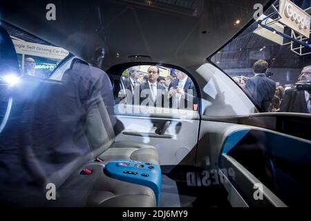 French President Francois Hollande during a visit to Viva Technology Startup Connect fair, at Porte de Versailles exhibition centre, in Paris, France on June 30, 2016. Photo by Denis Allard/Pool/ABACAPRESS.COM Stock Photo