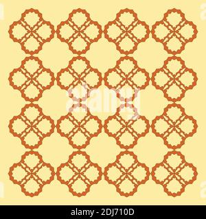 Geometric pattern obtained by intersections of regular polygons Stock Vector