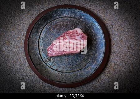 The high quality Wagyu meat from Japan Stock Photo