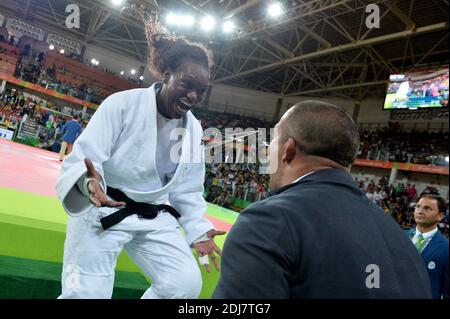 France's Emilie Andeol won the Gold medal in the Women + 78kg Judo event in Carioca Olympic Hall, Rio, Brazil on August 12th, 2016. Photo by Lionel Hahn/ABACAPRESS.COM Stock Photo